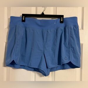 Reebok Women’s 3xl Blue Athletic Shorts With 3 Inch Inseam, Pocket, And Lined